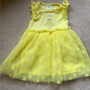 Yellow Embroidered Chick Dress